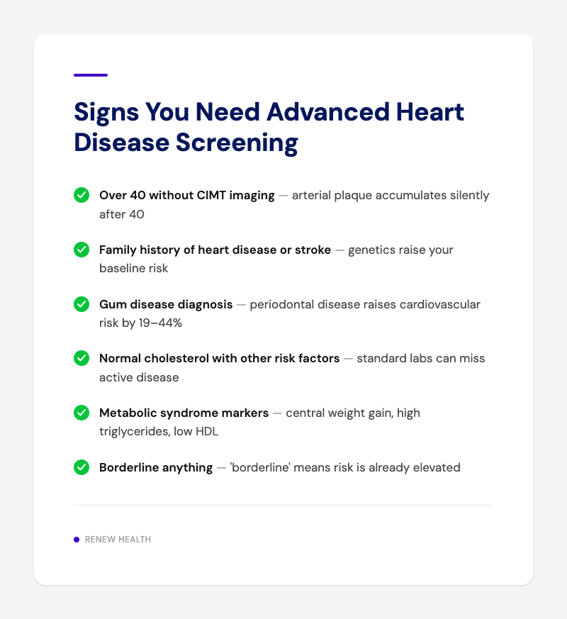 Signs You Need Advanced Heart Disease Screening