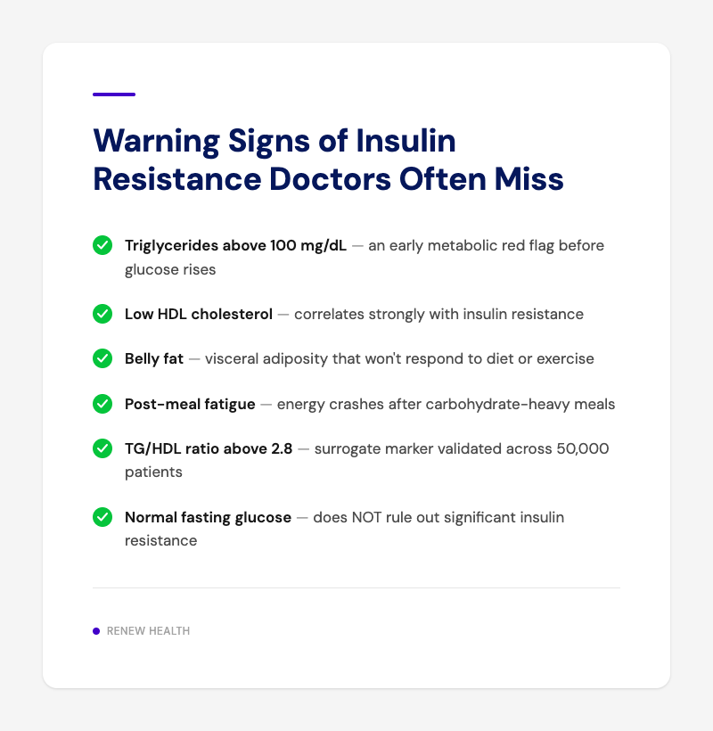 Warning Signs of Insulin Resistance Doctors Often Miss